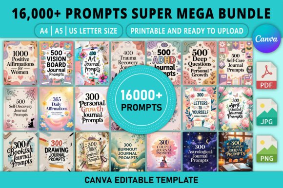 16,000 Prompts Super Mega Bundle