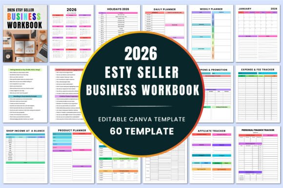 2026 Etsy Seller Business Workbook KDP