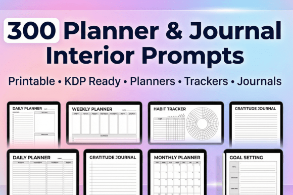 300 Planner Journal Interior Prompts: A Practical Evaluation for Low-Content Creators