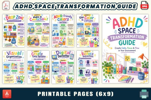 ADHD Space Transformation Guide: Create Calm, Focus & Flow in Your Environment