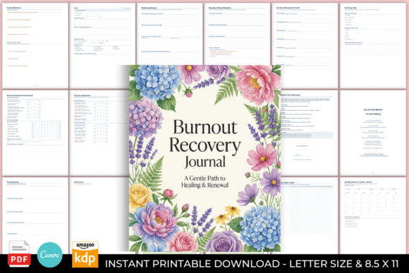 Burnout Recovery Journal: Rest, Reset, and Rebuild Your Energy With Purpose