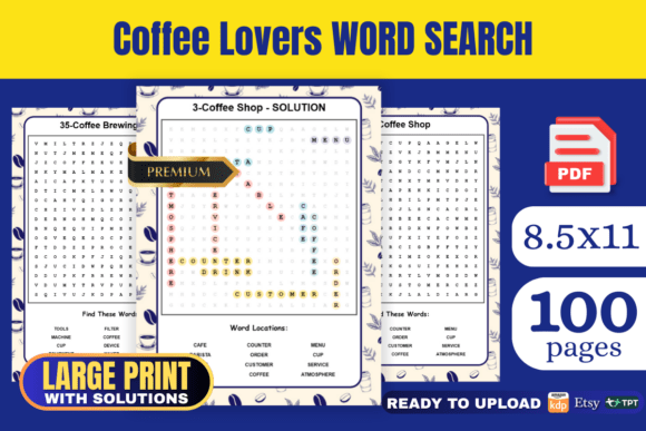 Coffee Lovers Word Search Book KDP: A Practical Look at This Themed Puzzle Resource