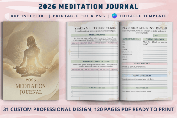 Designing a Mindful 2026: How the 2026 Meditation Journal Supports Focused, Intentional Living