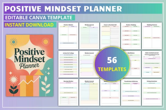 Editable Positive Mindset Planner
