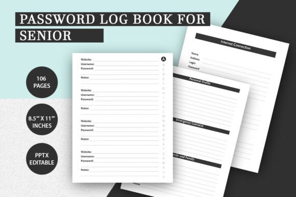 Password Log Book Large Print Interior Review: A Practical Tool for Organizing Digital Access