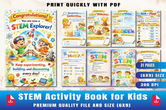 STEM Activity Book for Kids: Hands-On Learning